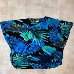 SOUTHERN LADY MULTICOLOR FLORAL PLUS 3X PULLOVER TOP